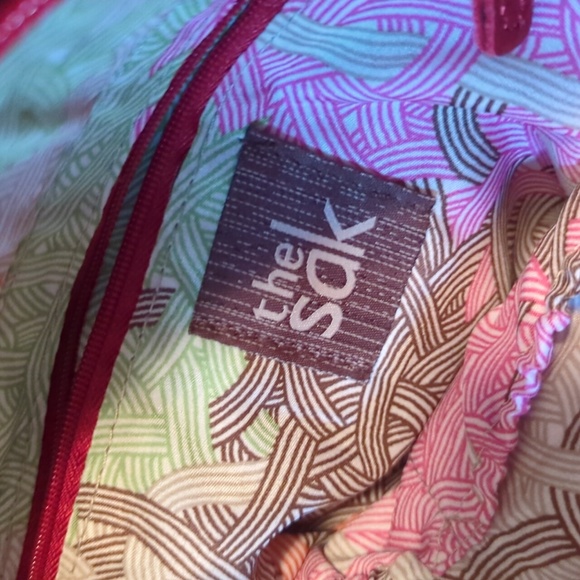 The Sak Red Zip Real Leather Purse with Pockets - Picture 5 of 11